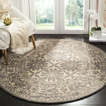 SAFAVIEH Suzani SZN101A Hand-hooked Grey / Beige Rug