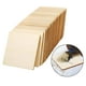 thumbnail image 3 of Piezas de madera sin terminar de 4 x 4 pulgadas, azulejos recortados de madera, rodajas de madera en blanco para manualidades 30 piezas cuadrado, 3 of 9