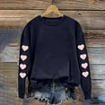 thumbnail image 6 of Ltctricy Womens Valentine's Day Sweatshirts Cute Heart Print Long Sleeve Pullover Tops for Gifts Comfy Fashion Shirts, 6 of 7