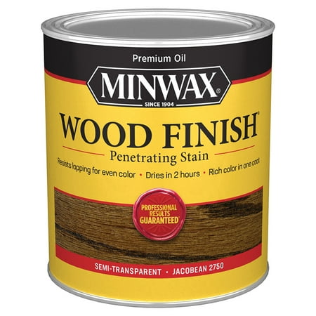 Minwax 70014444 Wood Finish Stain, Jacobean, 1 Quart, (1 Piece, 1 Pack)