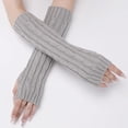 thumbnail image 3 of Kukuzhu Arm Warmers Y2K Rib Knit Arm Warmers Fingerless Grunge Gloves Gyaru Lolita Y2K Accessories Harajuku Arm Sleeves, 3 of 6