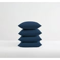 thumbnail image 4 of Truly Soft Everyday Solid Microfiber 100% Microfiber Polyester  4 Piece King Pillowcases in Dark Blue, All Season, Adult Size, OEKO-TEX Certified, 4 of 8