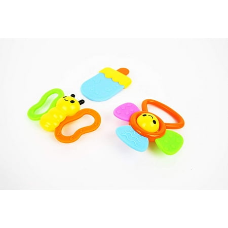- NBD Happy Teether Set, Colorful teethers, Cartoon Shapes of a Turtle, Bee , Flower and Ice Cream. These Colorful Happy Teethers Sets are Great Fun and Perfect for Soothing Gums.