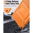 thumbnail image 4 of Case Fit 2018/2017 iPad 9.7 6th/5th Generation - [Heavy Duty] Shockproof Full Body Rugged Hybrid Cover with Built-in Screen Protector Compatible with Apple iPad 9.7 Inch 2018/2017, Orange, 4 of 8