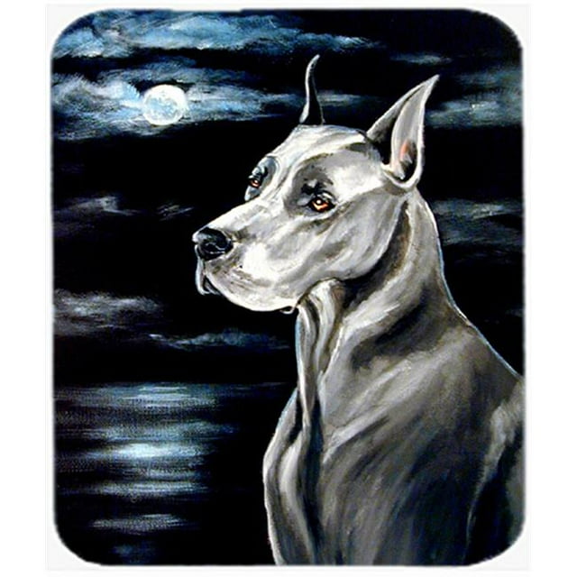 9.5 x 8 in. Great Dane in the Moonlight Mouse Pad, Hot Pad or Trivet