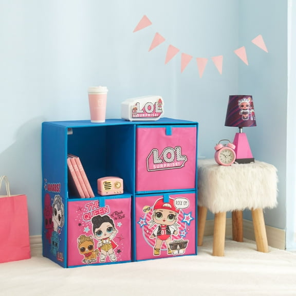 LOL Surprise Kids Storage Cubby Organizer Set