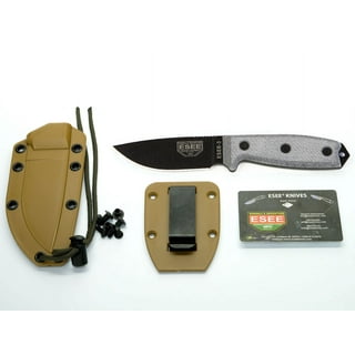  ESEE Knives 3P-MB Fixed Blade Knife w/Molded Polymer