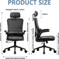 Mesh Office Chair High Back Ergonomic Desk Chair with Lumbar Support