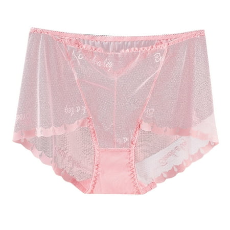 Sdeycui Women s See Through Boyshort Panties Lace Breathable Underwear Sheer Stretchy Briefs Sexy High Waisted Panty