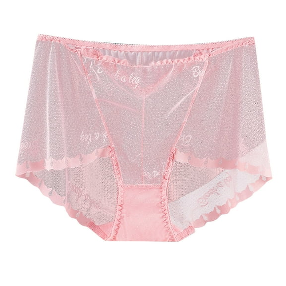 Bigersell Women's Thermal Underwear Clearance Silk Panties Women Boyshort Thongs Panty Style P-1672 Cotton Boyshort Panties Ladies Thongs Briefs Mid Waist Women Cheeky Panties Pink L