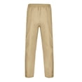 thumbnail image 4 of Afdoent Men's Casual Pants Male Fashion Casual Solid Color Breathable Pocket Elastic Pants Relaxed Fit, 4 of 8