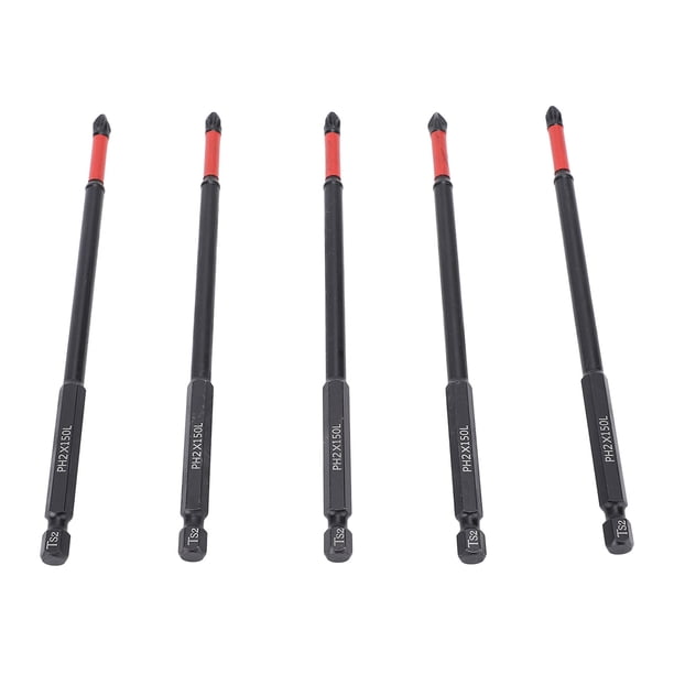 Juego De Puntas De Destornillador, Puntas De Destornillador TS2 Magnéticas De 6 Pulgadas, Vástago Hexagonal De 1/4 Pulgadas, 10 Piezas Para Mantenimiento Industrial Mecánico De