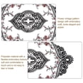 thumbnail image 3 of Uxcell 4Pack 12x17-in Retro Lace Placemat Oval French Crochet Doilies Coasters Black/Pink, 3 of 7