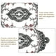 thumbnail image 3 of Uxcell 4Pack 12x17-in Retro Lace Placemat Oval French Crochet Doilies Coasters Black/Pink, 3 of 7