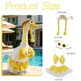 thumbnail image 5 of AZXY Porch Goose Outfits, 23 Inch Goose Costume for Cement & Plastic Porch Goose Statue, Holiday Goose Clothing for Outdoor Garden Yard Lawn Patio Statue Decoration, Duck Goose Clothes, 5 of 8