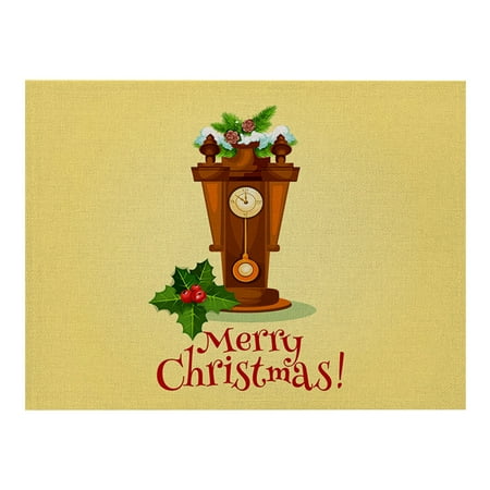 

Table Mat Christmas Table Mat Hotel Tableware Mat Printed Table Mat round Dining Table for 2 Set Chargers for Dinner Plates Plate Mats And Dining Room Table Setting Set round Place Mats Woven River