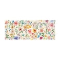 thumbnail image 4 of Farmhouse Rod Pocket Kitchen Curtains,Watercolor Wildflower Tier & Valance Curtains,Light Filtering Short Window Treatments for Bathroom,Bedroom Decor, 4 of 8