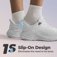 thumbnail image 2 of ALLSWIFIT Women's Slip On Walking Shoes Hands-Free Cushion Running Tennis Shoes Non-Slip Comfortable Workout Gym Sports Athletic Fashion Sneakers ActiveBreeze2.0, 2 of 8