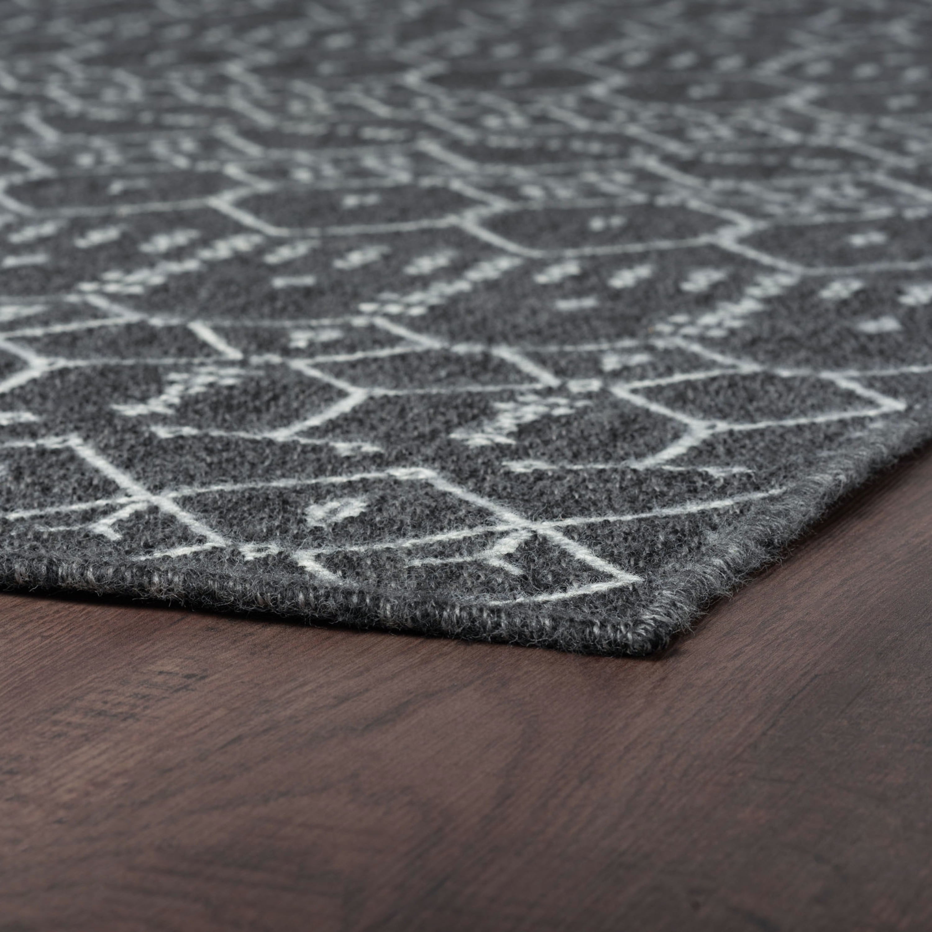 8ft Square Water Resistant, Large Indoor Outdoor Rugs for Patios, Front Door Entry, Entryway, Deck, Porch, Balcony | Outside Area Rug for Patio | Black, Solid | Size: 7'7'' Square