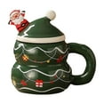 thumbnail image 2 of Meggemo 400ml Christmas Ceramic Mug Coffee Cup Large Capacity Drinkware for Home Kitchen Holiday Gifts, 2 of 6