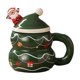 thumbnail image 2 of Adornos navideños, adornos navideños, regalos navideños, tazas navideñas, tazas de cerámica de gran capacidad, tazas de Papá Noel, regalos navideños, tazas navideñas de muñeco de nieve, taza de cerámi, 2 of 6