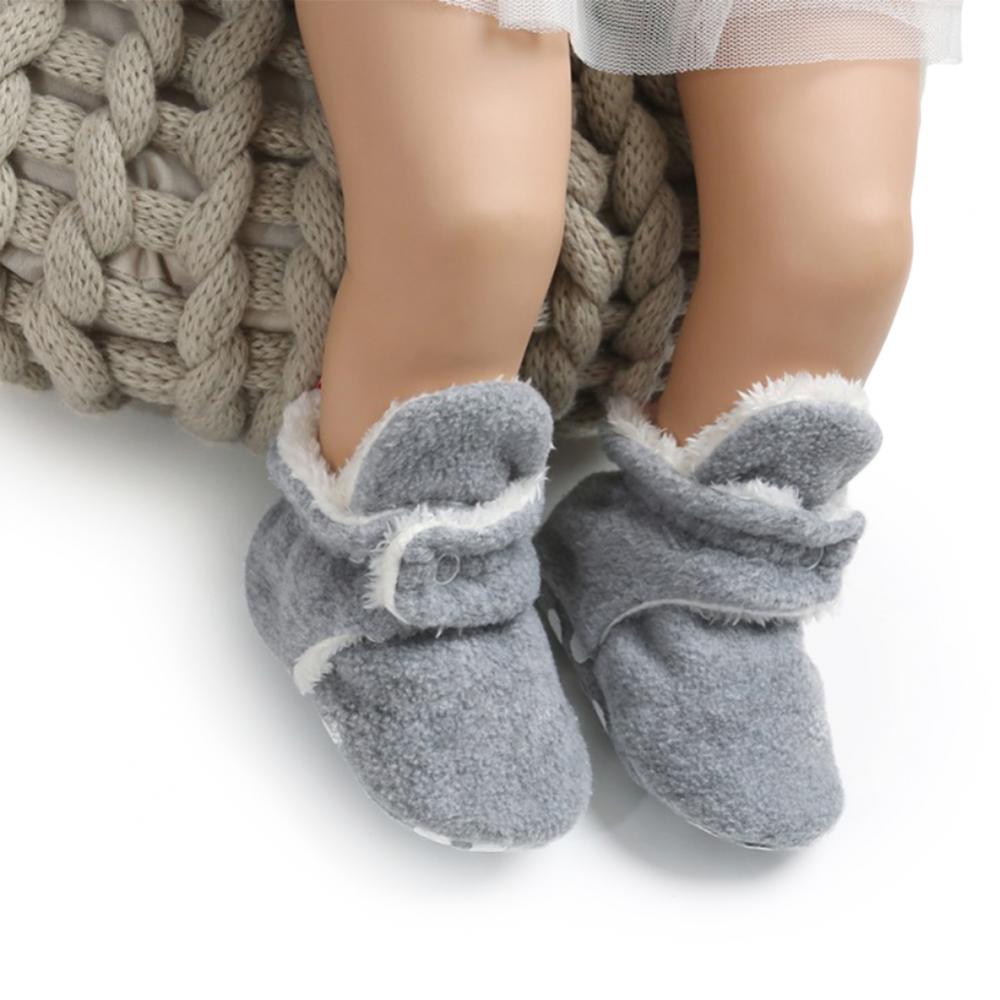 Infant Baby Girls Boys Snow Booties Warm Fleece On Suede Soft Sole Non-Slip Bottom Winter Socks Shoes Infant Baby Girls Boys Snow Booties Warm Fleece On Suede Soft Sole Non-Slip Bottom Winter Socks Shoes