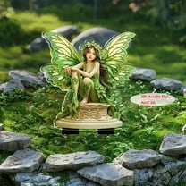 Sokhug Fairy Garden Statues Outdoor Decor Acrylic Garden Stakes for Outside Garden Yard Lawn Supplies Home Decor