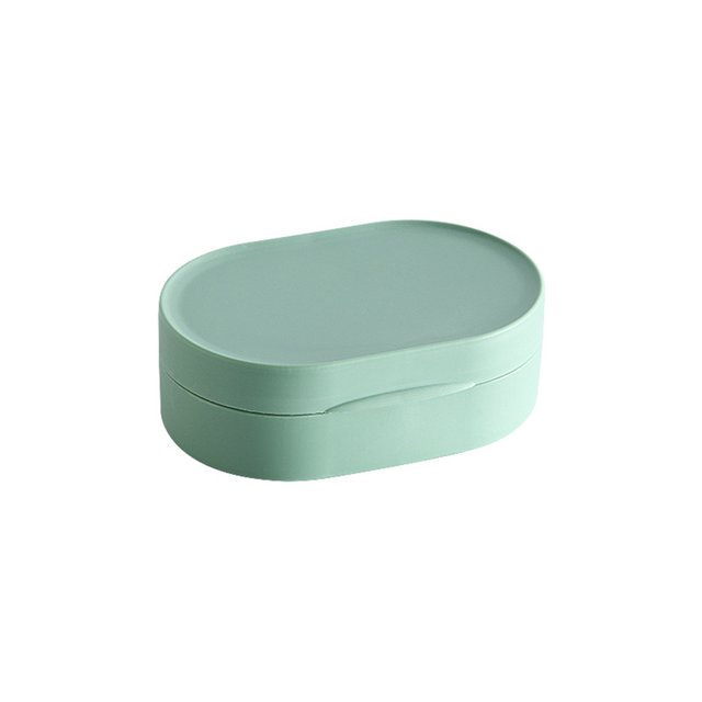 Naiovety Caja de almacenamiento de cepillos, estuche portátil impermeable a prueba de polvo, contenedor, accesorio de ducha para baño al aire Cocina y Comedor Verde