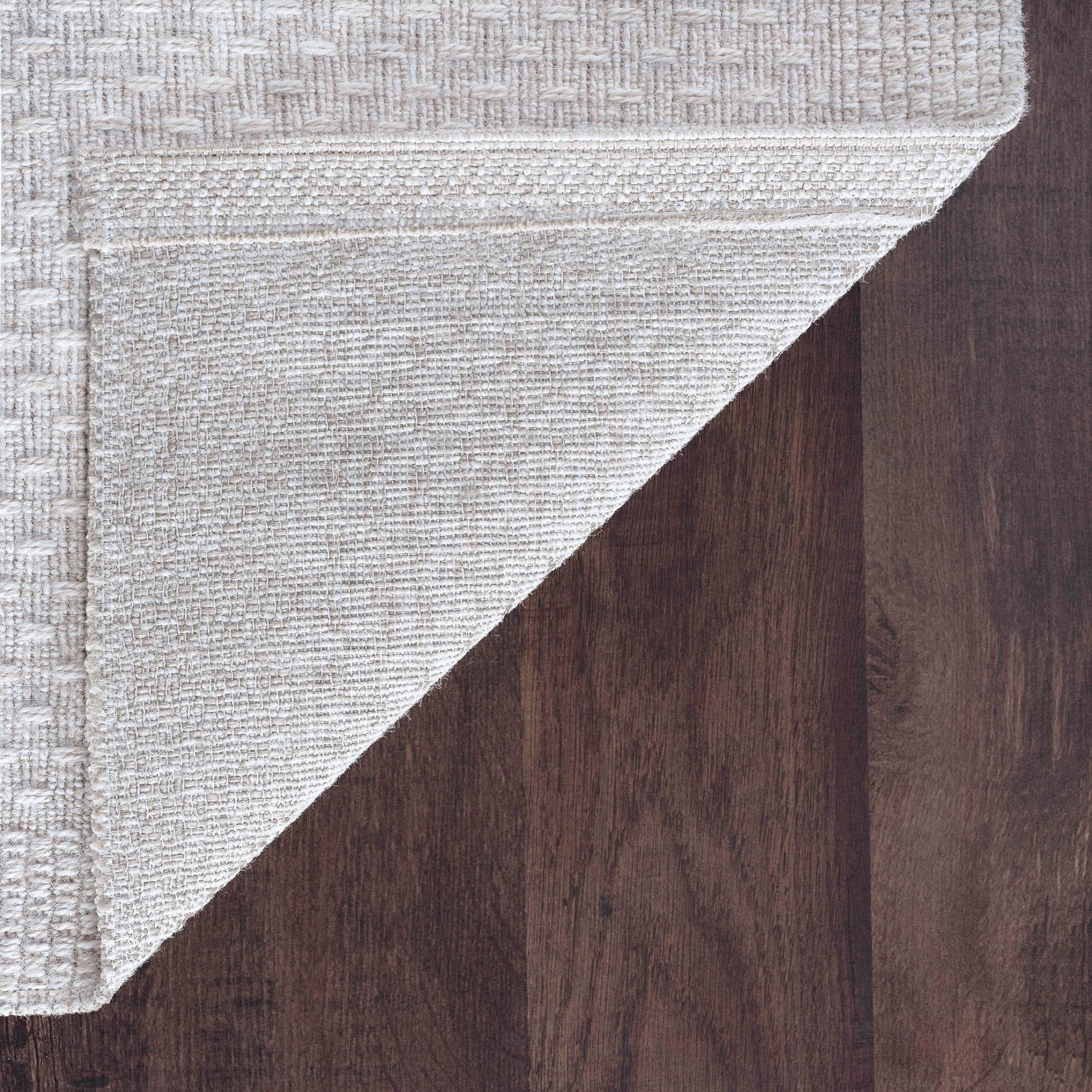 5x7 Water Resistant, Indoor Outdoor Rugs for Patios, Front Door Entry, Entryway, Deck, Porch, Balcony | Outside Area Rug for Patio | Cream, Solid | Size: 5'3'' x 7'3''