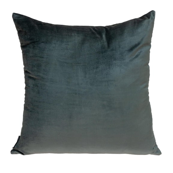 Nassau Collection 20" Gray and Pink Cotton Transitional Throw Pillow