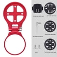 thumbnail image 3 of Soporte de aleación de aluminio del vástago de bicicleta para Garmin/Cateye/Bryton/Wahoo Red, 3 of 4