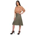 thumbnail image 2 of Moomaya Jupe Imprimée pour Femmes Poly Spandex Tenue Décontractée Été Jupe pour Filles, 2 of 5