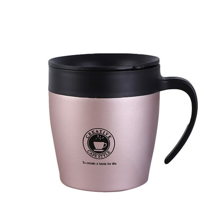 

KmaiSchai Simple Modern Wall Steel Coffee Mug Insulated With Lid Water Cup Stainless Double Kitchen，Dining & Bar Glass Cups Set Cute Glass Cups For Women Small Face Vintage Milk Glass Coffee Cups Ac