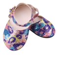 thumbnail image 3 of Zapatos planos De Lentejuelas Zulema para Muñeca De Niña De 18 pulgadas Azul, 3 of 7