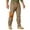 Brown#9932, variant on Men's Fleece Lined Outdoor Cargo Hiking Pants Camo Winter Water Resistant Snow Ski Work Pant with Zipper Pockets