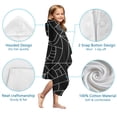 thumbnail image 7 of Halloween Spider Webs Hooded Bath Towel，50"x30" for Ages 3 To 12 Kids, Quick Dry Lightweight Soft Microfiber Hood Beach Towel Cover Up for Kids, 7 of 7