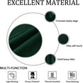 thumbnail image 4 of SMILETIME Emerald Green 52 X 84in Velvet Curtains with Grommet, Thermal Insulated Soft Privacy Noise Reducing Light-filtering Velvet Drapes for Living Room, 2 Panels, 4 of 7