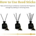 thumbnail image 3 of AÉMORE Reed Diffuser Set, 4.06 oz Scented Diffuser with Sticks Home Fragrance Essential Oil Reed Diffuser for Bathroom Shelf Decor Home Decor, Long-Lasting Scent (Luxe Desire), 3 of 9