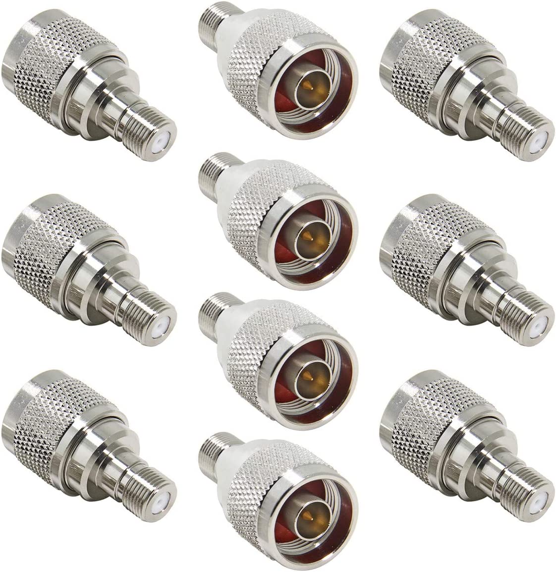 2-Pack N Male To F Female Connectors | USA Seller | DLS Brand | For Antenna & Cable Assemblies
