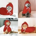 thumbnail image 5 of Disfraz de Navidad para gato, ropa navideña para gato, disfraz navideño para gato/perro, adecuado para Halloween, Navidad, fiestas, eventos festivos. (METRO), 5 of 5