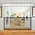 thumbnail image 3 of Rejilla para puerta, cerca para perros, cerca de gasa para bebés y mascotas, instalación plegable portátil 1,1 m * 72 cm JM, 3 of 5
