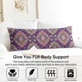 thumbnail image 3 of Boho Long Body Pillow Cover – Soft & Breathable Ethnic Fabric, Hidden Zipper, 20"x54", Stylish Abstract Tribal Print – Gift for Side Sleepers, Pregnancy, Home Decor, 3 of 4