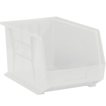 Box Partners Plastic Stack & Hang Bin Boxes 10 3/4" x 8 1/4" x 7" Clear 6/Case BINP1087CL