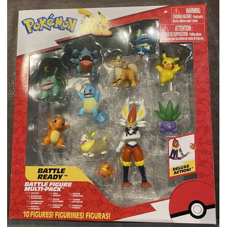Pokemon Proxy Pokemon Battle Age 4  Action Figure, Multicolor, 10 Pack