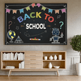thumbnail image 4 of Colorful Chalkboard Back To School Banner Classroom Robot Educational for School Event Classroom Decor Kids, 4 of 4