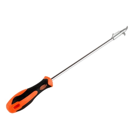 HEMLBOYW Auto Motorcycle Long Reach Stone Remover Multifunctional Tire Hook Pipe with Detachable Screwdriver Plastic + Metal