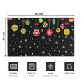 thumbnail image 5 of Black Christmas Ornament Pattern Door Rugs,Washable Non Slip Door Mats Indoor,Decorative Door Mats,Entry Mat Indoor for Entrance,Bedroom,Kitchen,Bathroom,17"x30", 5 of 6