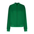 thumbnail image 4 of Zip Up Jacket for Women Lightweight Stand Collar Bomber with Pockets Long Sleeve Casual Loose Fall 2025 Trendy Outwear, 4 of 7