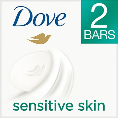 Dove Sensitive Skin Beauty Bar, 4 oz, 2 Bar - Walmart.com