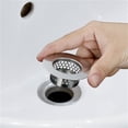 thumbnail image 3 of Mucho Más Caliente Colador De Fregadero De Baño (Paquete De 2) Cubierta De Drenaje De Bañera, Colador De Drenaje De Fregadero, Recogedor De Pelo Para Lavandería, Utilidad, Fregadero Rv, Filtro De Dren, 3 of 6